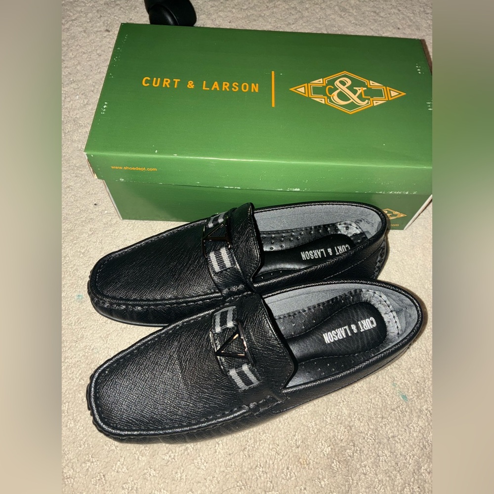 Black Kids Dress Loafers